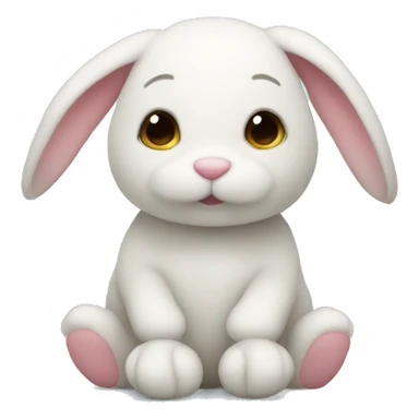 stuffed animal bunny sticker