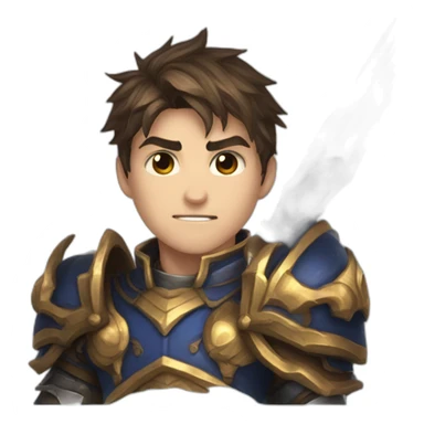 garen from league of legends weird sword sticker
