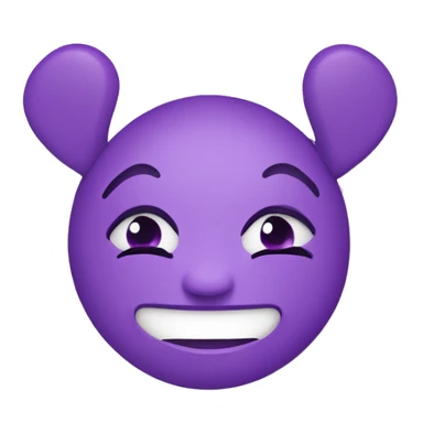 Purple Hearts around face sticker