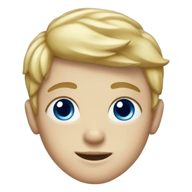 Boy with blue eyes and blonde hair and freckles sticker