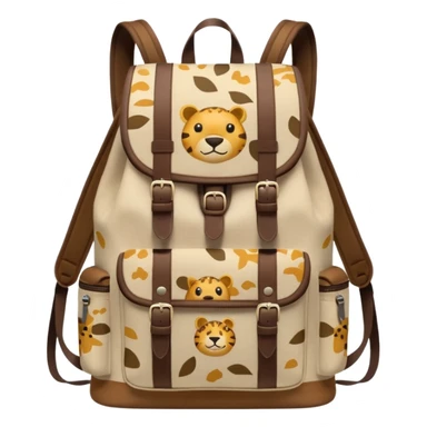 Backpack with Safari Animal sticker