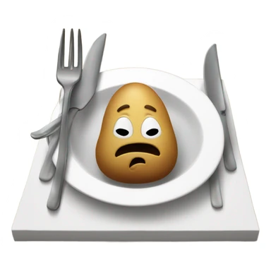 Potato eating Notre Dame ￼ sticker