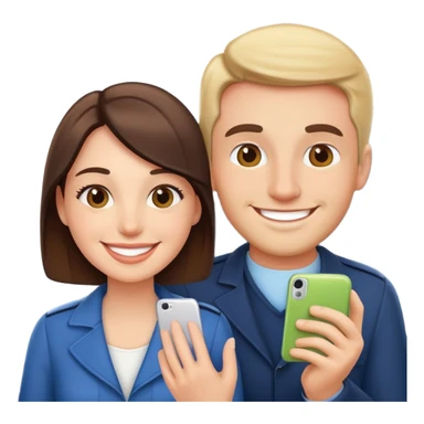 Couple on airplane sticker