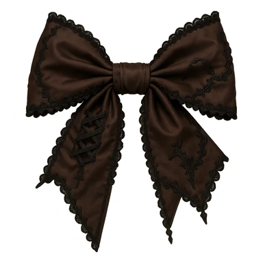 brown goth bow remove background, explore sticker