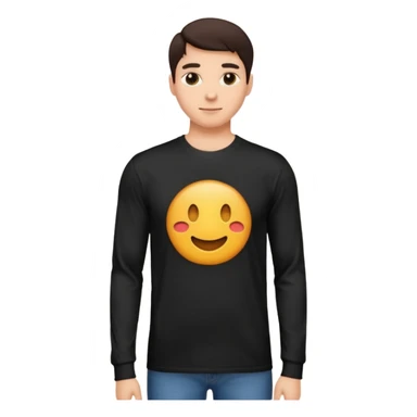 long sleeve t-shirt no face sticker