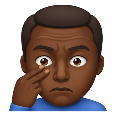 pinching nose angrily sticker