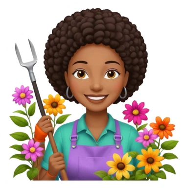 Urban Gardener black woman sticker
