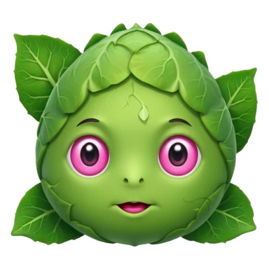 À brussel sprout with pink eyes ! sticker