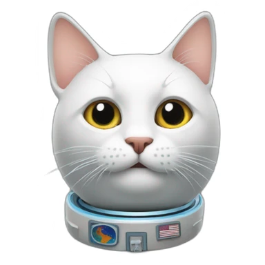 Un chat cosmonautes sticker
