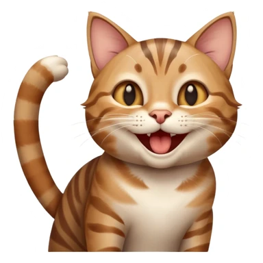 cat pointing and laughing at you sticker