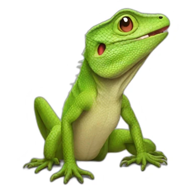 Lizard rap sticker