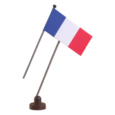 French flag with no entry sign overlay sticker
