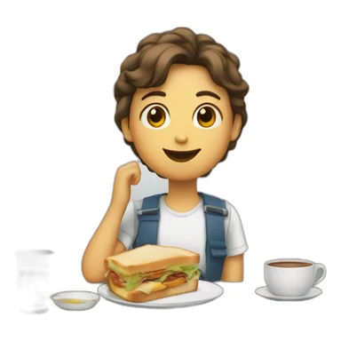 déjeuner sticker