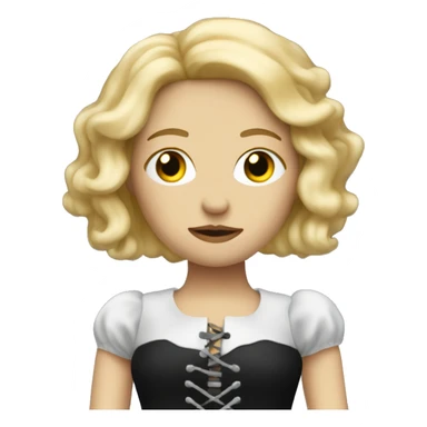 Blonde Marionette with strongs sticker