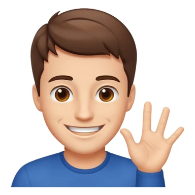 Energetic man sticker