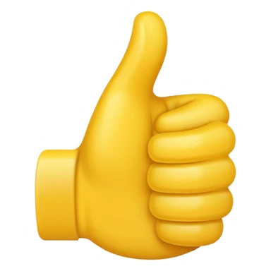 thumbs up emoji, positive and bold sticker