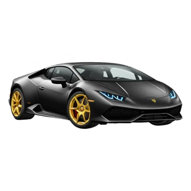 Lamborghini Huracanes, noir sticker