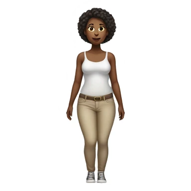 A woman full body with large hips sticker