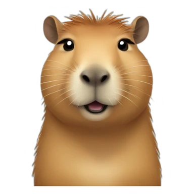 Capybara hot weather  sticker
