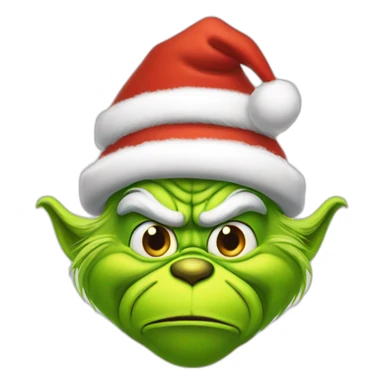 Grinch santa Claus  sticker