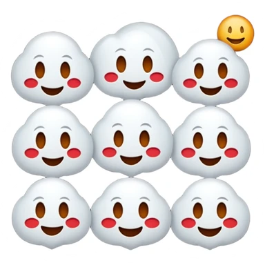 Emojis qui rigole fusionné avec l’emojis fantôme 👻 sticker