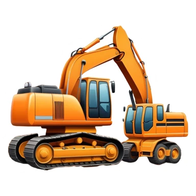Excavator dirt dump truck sticker