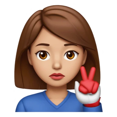 sigma emoji ชู1 นิ้ว ทำปากจู๋ sticker