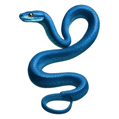 Blue viper snake  sticker