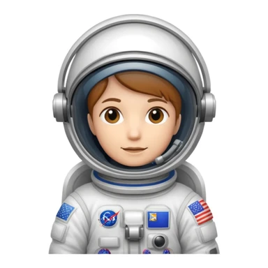 astronaut us flag sticker