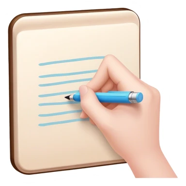 hand writes pastel pan sticker