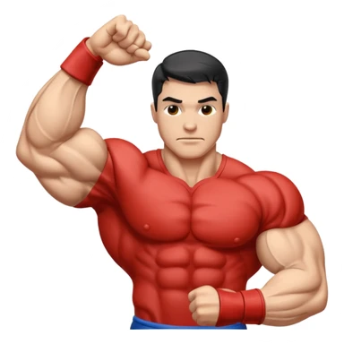 strong and detailed flexed veiny bicep sticker