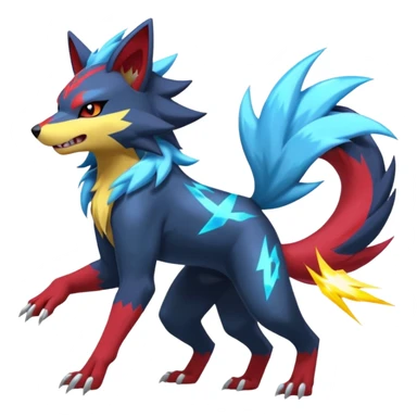 Zeraora-Yamper-Manectric-Zoroark-fusion sticker