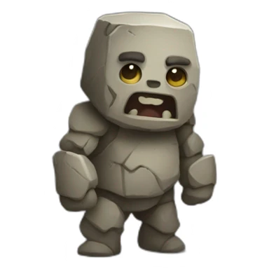 little cute Golem rock sticker