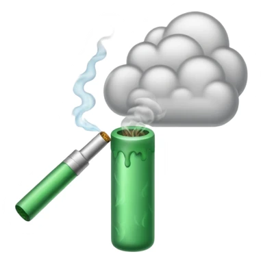 smoke coming out of a blunt sticker