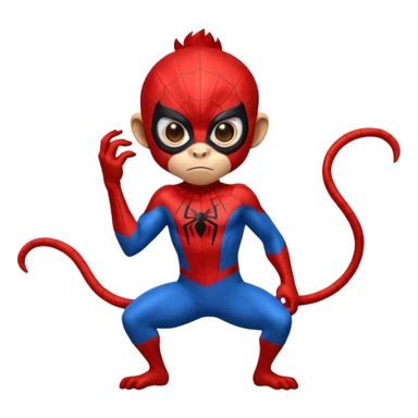 A Spider-Man monkey sticker
