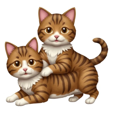 Cat on a dog sticker