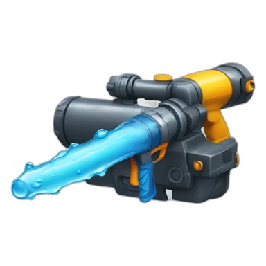 real water blaster sticker