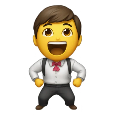 Goteo  sacando la lengua haciendo burla sticker