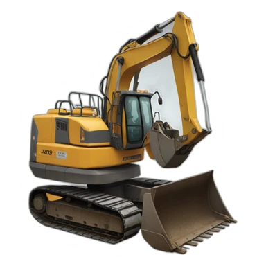 nine-ton excavator sticker