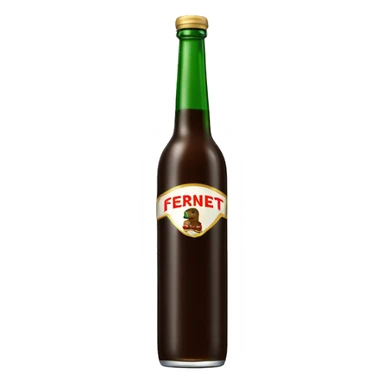 Un vaso de fernet que simule a la botella  de coca cortada igual a la de  Ferchetto  sticker