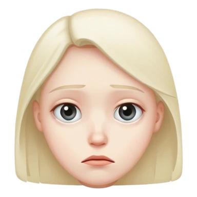 Sad eye roll sticker