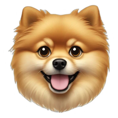 pomeranian dog blueprint sticker