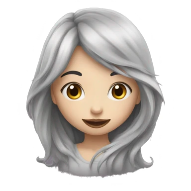 Un gars qui fait un bisou a une fille chauve sticker