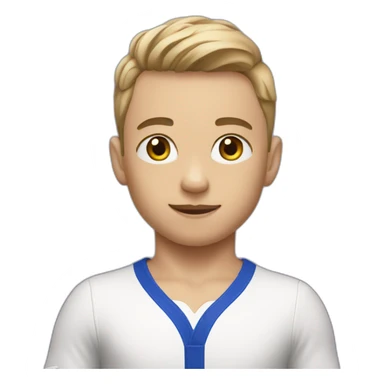 Boy gymnast in uniform sticker