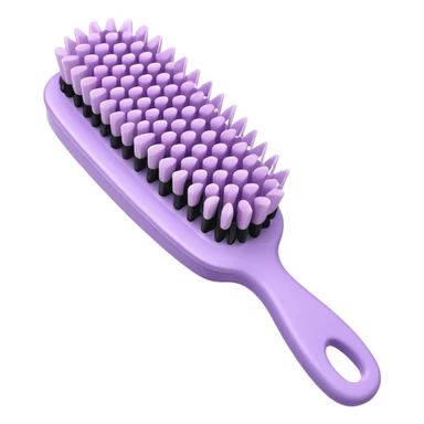light lilac hairbrush minimal design sticker