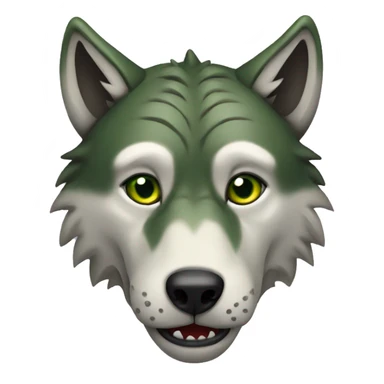 wolf and crocodile hybrid sticker