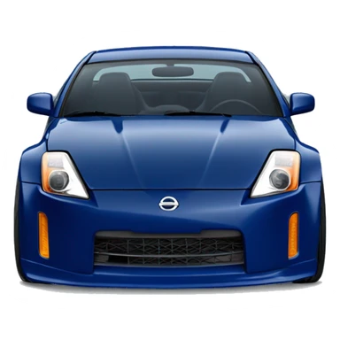 Dark blue nissan 350z sport car sticker