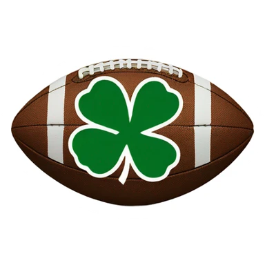 Shamrock football sticker