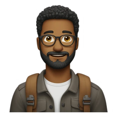 JOVEM NARIGUDO DE OCULOS E BARBA sticker