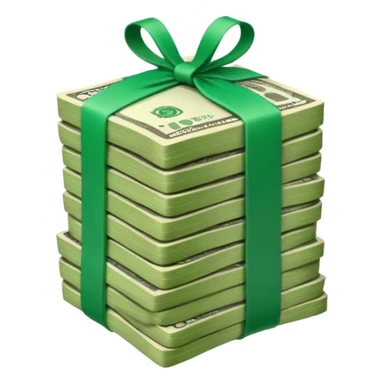 pile of money sticker